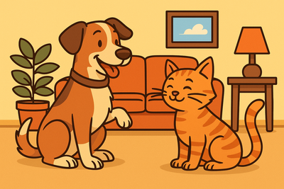 🏡 Come far convivere cane e gatto in casa?